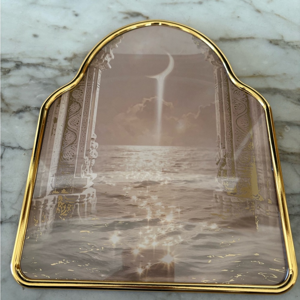 Gold and Cream Decorative Art Piece